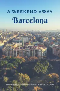 What to do in Barcelona, if you only have a weekend? 2-3 day itineraries for various cities courtesy of my our monthly series "A Weekend Away." Our 3 day long guide includes famous Gaudi sights such as La Pedrera Casa Mila, Casa Batllo, Parc Guell, and La Sagrada Familia. Food recommendations include jamon, grilled shrimp, and more! #ThingsToDo #Barcelona #Spain #Catalonia #WeekendItinerary #travel #itinerary