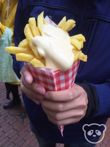 Fry cone from the fry stall