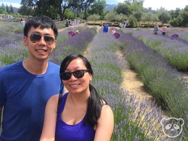 Selfie in the lavender fields at Sonoma Lavender Festival