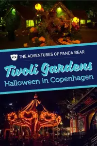 Visit Tivoli Gardens in Copenhagen, Denmark during Halloween for an amazing celebration full of beautiful decorations. The theme park that inspired Walt Disney to create Disneyland | Things to See in Copenhagen | Things to Do in Copenhagen | Amusement Park | Theme Parks | One of the Oldest Theme Parks in the World | #ThingsToDo #Copenhagen #Denmark #TivoliGardens #Halloween #WeekendTrip #Disneyland #DisneyWorld #Holiday
