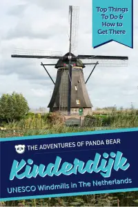 Our ultimate guide to a day trip to Kinderdijk. It's the perfect place to visit in the Netherlands to see some Dutch windmills and the beautiful countryside. The UNESCO world heritage site also has a couple of windmill museums that show you how they work. It is a great place to visit as a day trip from Amsterdam. We'll tell you what to see, things to do, how to get there, and we even include a map! #netherlands #holland #windmills #kinderdijk #dutch #daytrip #amsterdam