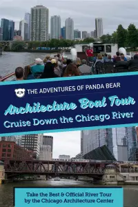 Learn all about Chicago's amazing architecture on the official architecture river cruise offered by Chicago Architecture Center in partnership with Chicago's First Lady. See beautiful buildings including the Willis Tower, Merchandise Mart, the old Montgomery Ward warehouse, IBM tower, and more! You'll learn tons about the history of the city as well as the people that shaped Chicago, Illinois into what it is today. #architecture #boattour #chicago #travel #thingstodo #ustravel #unitedstates